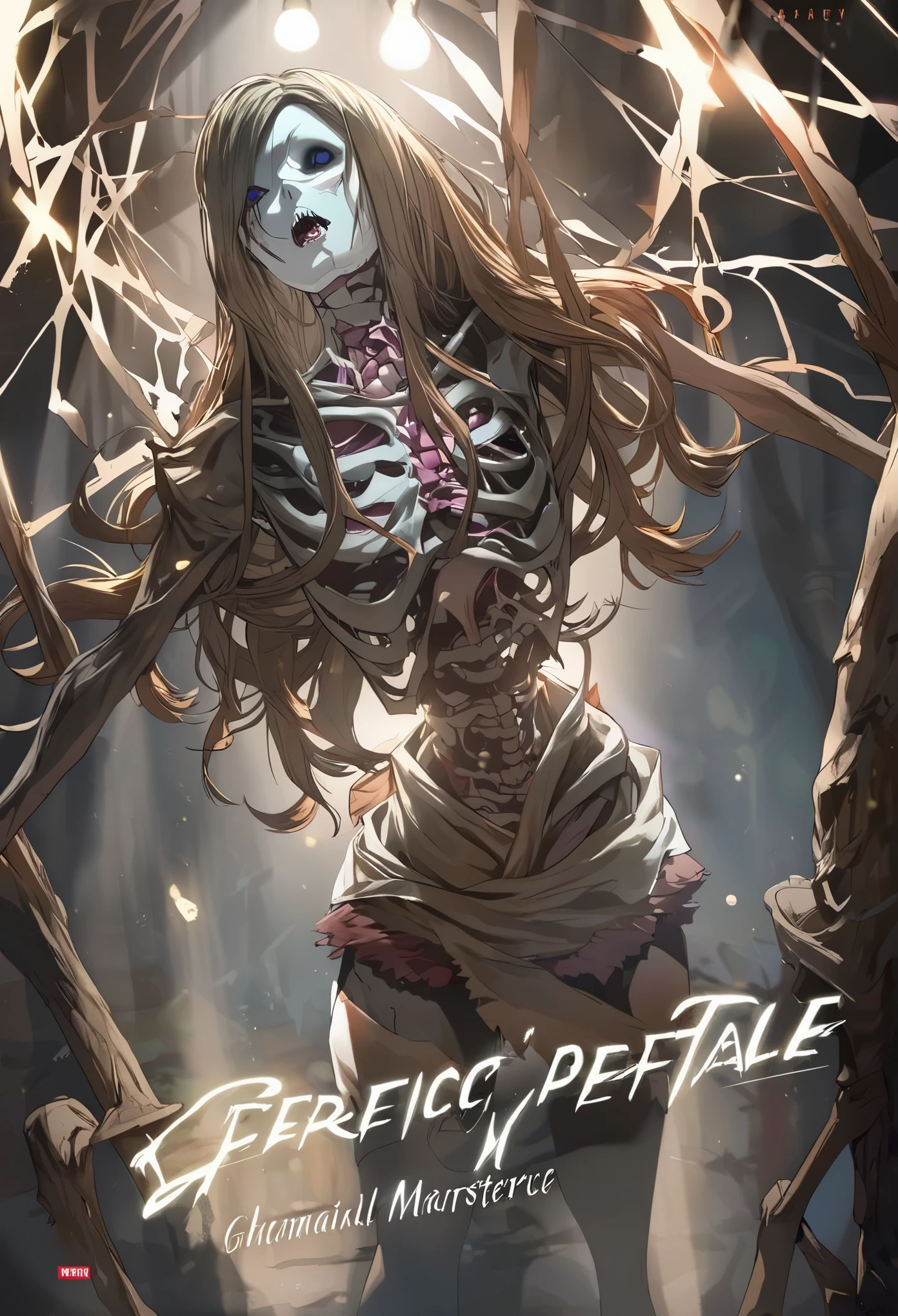 cover page, highres, paid reward available, unparalleled masterpiece, terrifying tale, Hansel and Gretel perfect anatomy, good lighting, volumetric lighting, cinematic shadow,