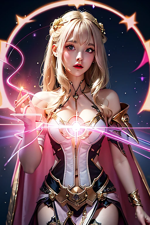 Official Art, Unity 8k wallpaper, ultra detail, masterpiece, best quality, one woman, (very detailed),(RAW photo, best quality),(realistic, photorealistic:1.3),high definition, opening your mouth lightly, ultra-detailed complex 3D rendering of face, (big breasts: 8.8), (highly detailed skin: 1.2), (exposure: 1.1), beautiful caucasian woman with big ass full soft breasts and white skinThe (???????), chest, black hair, blue eyes, long hair, ( ( ( transparent silk pink string micro bikini)), dynamic angle, mystical expression, fire glow effect, fantasy background, rim lighting, side light, cinematic light, ultra high definition, 8k, film grain,best shadow, light particles, detailed skin texture, detailed gem armor texture, detailed face, intricate details, super detailed, bright, strong, silver armor, cleavage, slender abs, have glowing weapons, have a shield, pole dron, (beautiful huge crown with detail)), shining eyes, long purple cloak, fantasy, (realistic),