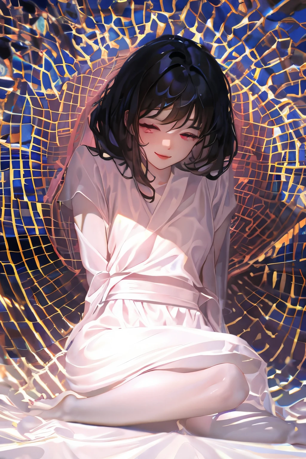 masterpiece, best quality, 1 Girl, Empty eyes, Urume,Smile