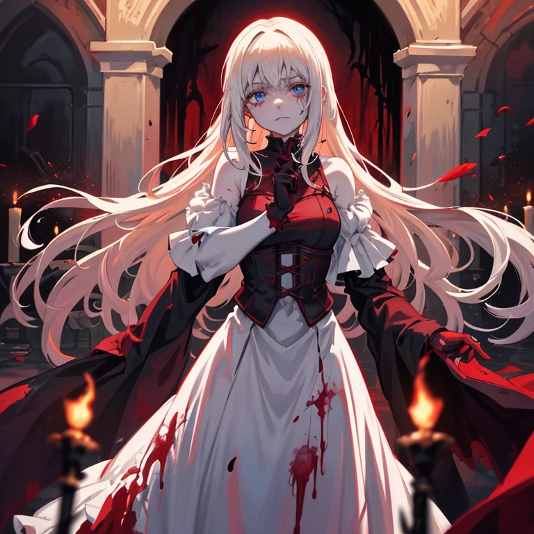 Horror Scene Room Blood Messy Garbage Horror HD Details Darkness --auto