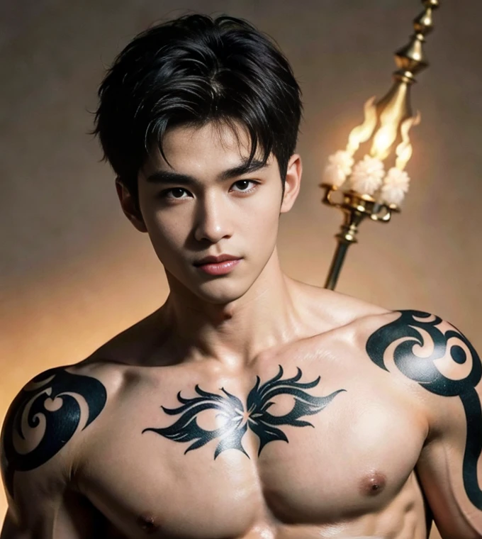 ((masterpiece)), ((best quality)), ((high resolution)), ((Detailed background)), ((Extremely detailed CG unified 8k wallpaper)), super realistic, 2 handsome chinese men kissing, 20 years old, kissing, hugging, cuddle, skin ship, romantic, touching lips,smilling at each other, super handsome, manly, kpop idol, handsome chinese actor, white hair,short hair,thin waist , detailed facial parts, Manly, with a muscular constitution :: high detail, is in battle armor, flaming blue sword of golden pearls, a flaming sacred aura radiating from his body,6-pack abs,Sexy chest muscles,Sexy,19 years old, handsome, Full Body Shoot, tattoo chest, tattoo arms, tattoo hands, tattoo legs, tattoo back, Thin stature,detailed body, The perspective is viewed from the bottom up ,, centered, symmetry naked, long big dick masturbate, detailed corrected shape dick, big juicy butts.