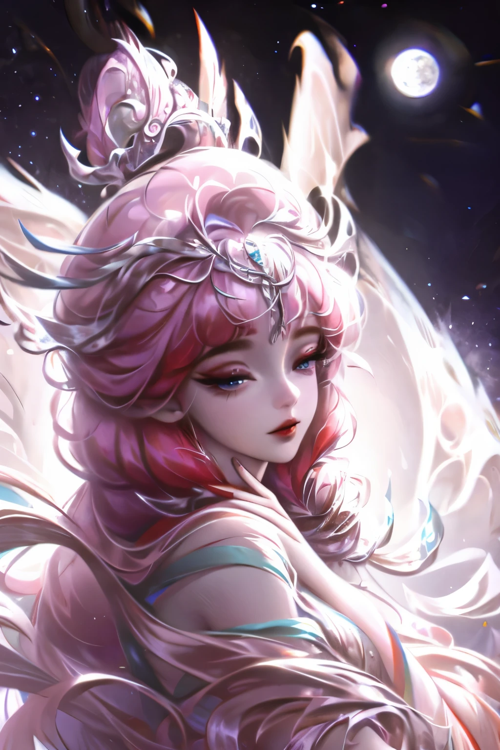 ,((best quality))),8k,((masterpiece)),(Extremely exquisite and beautiful), A girl came out of the sea, mythical swan princess, Beautiful calm face, blue eyes, Long Blonde Braid, Moon braid hair behind the head, Dressed in white shiny old clothes，Wearing the Kokoshnik crown, Affectionate gaze, Half a smile, A gentle expression on his face, Sea view and sun in the background, Seagulls in the sky, full length, realism
