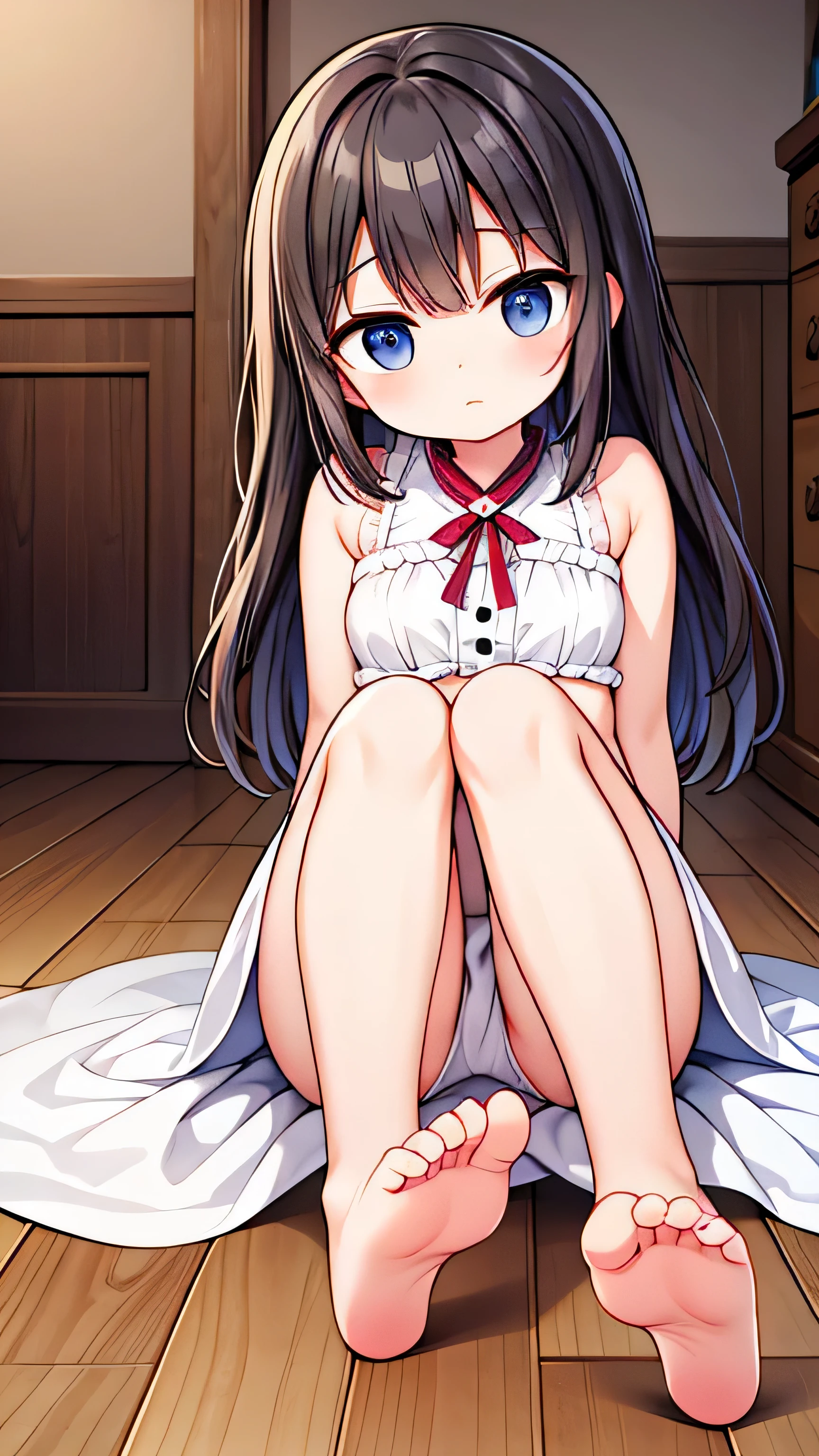 bare feet on the table