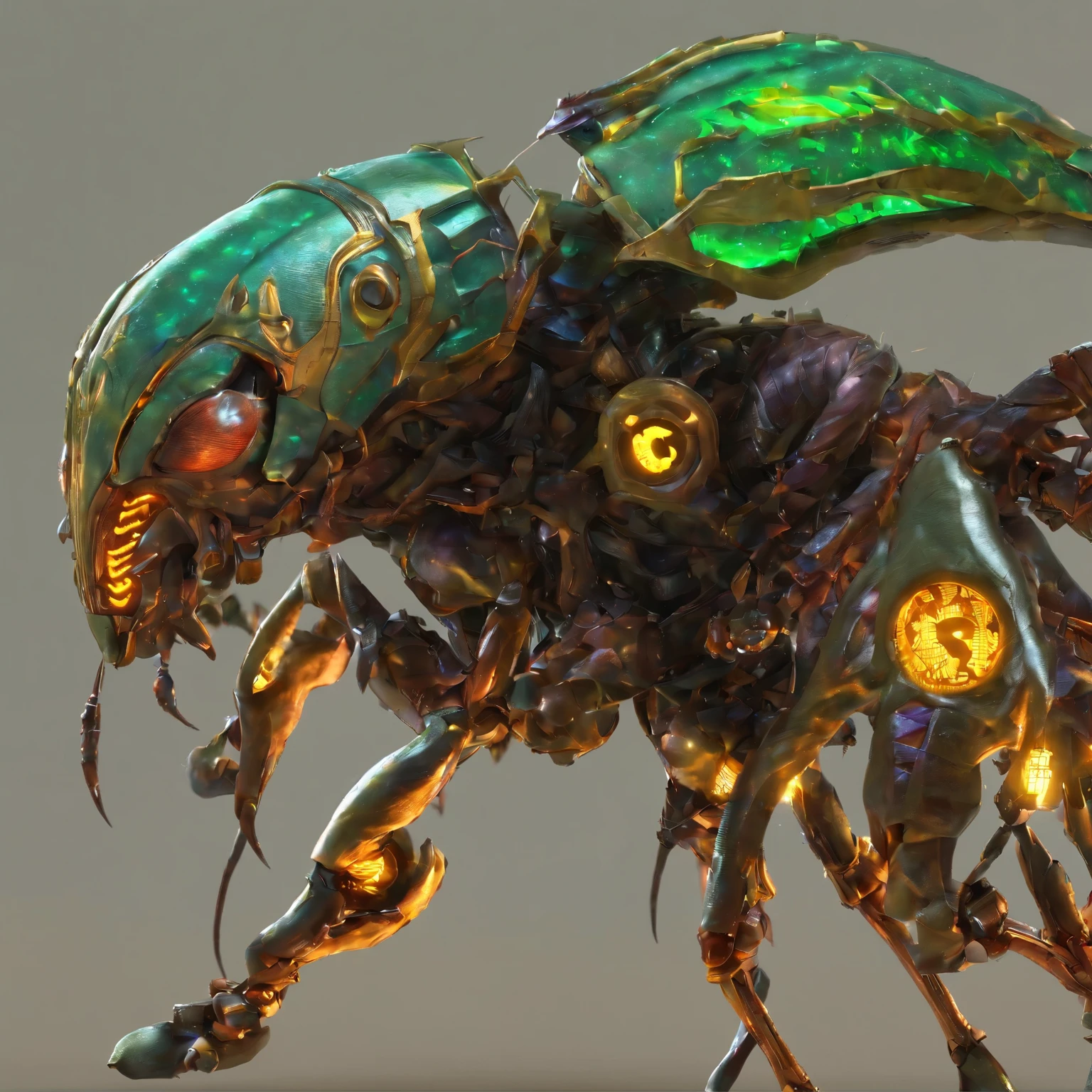 "(highest quality,4K,8k,High resolution,masterpiece:1.2),Very detailed,(Realistic,photoRealistic,photo-Realistic:1.37),Close-up shot,Alien creatures,Gatcha,yellow,intense,Extraterrestrial insects,Mechanical Space Bug,Insect-like,Chitin,Huge sharp fangs,Flock-like,Biomechanical Face,Creeping Mutation,Zerg Hive,From Starcraft,Spooky,grotesque,A hybrid of biology and technology,Monstrous,Nanotech-infused demons,Meticulous shaggy texture,Poisonous bioluminescent bugs"