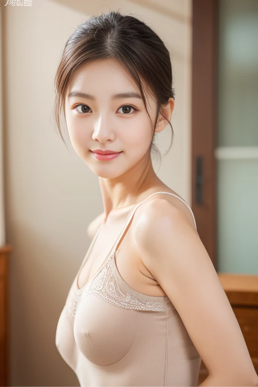 best quality，masterpiece，HD，A pure and beautiful girl，Exquisite face shape，Korean makeup，Clear face，Coffee-colored hair，ballet teacher，Sexy busty ballet costume，Small waist，Positive face，whole body，breast enlargement