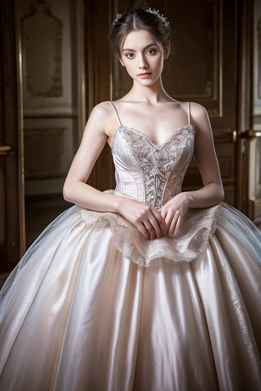 professional photograph, beautiful blonde woman as supermodel in wedding dress gothic style, with soft lush curly warm white long hair, smile, dramatic and avant-garde white gown with a low hemline, made of contrasting fabrics and textures, white trim and lace, photo studio background, 1DX Mark III,
Canon EF 85mm f/1.4 L IS USM Lense, shutter speed 1/125,
aperture f/11.0, ISO 100, 8k, HDR, cinematography, photorealistic,
epic composition, unreal engine, cinematic, color grading,
depth of field, hyper-detailed, editorial photography, photoshoot, super-resolution