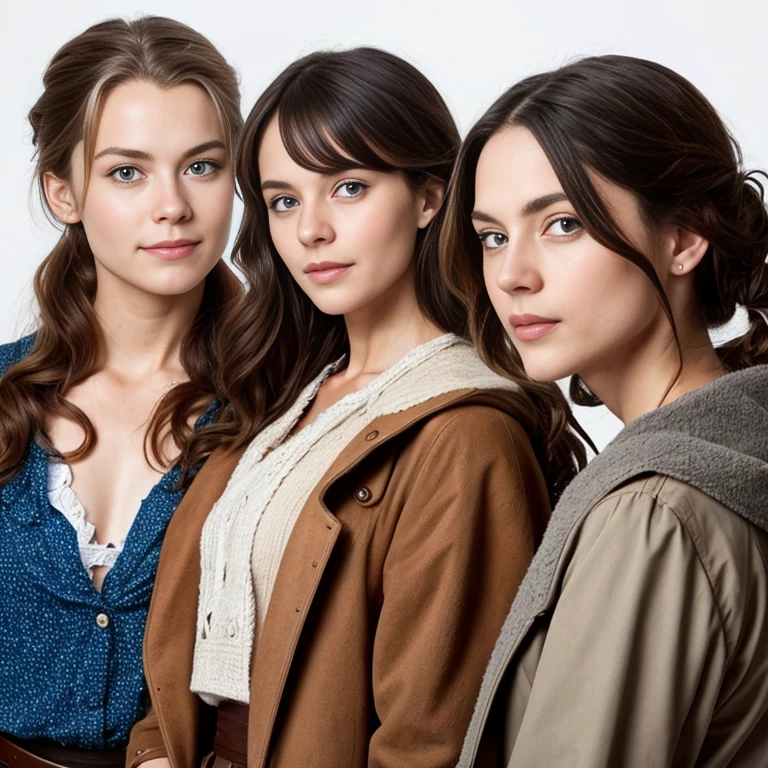 beautiful Germans. focus on the characters, focus on the characters' faces