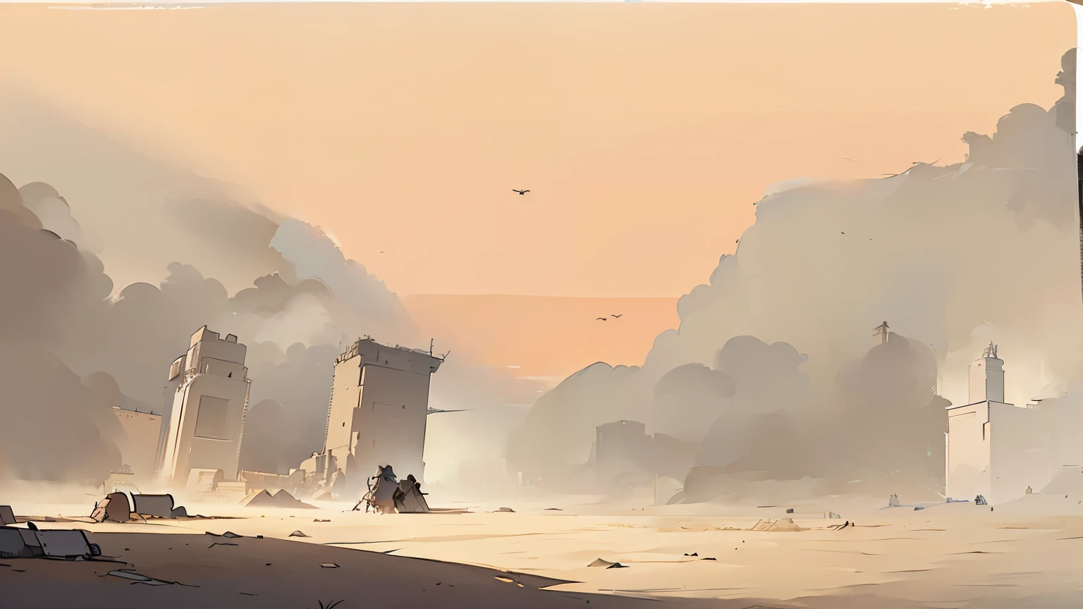 There are people walking in a city with many tall buildings, estilo andreas rocha, Bastien Grivet, inspirado em Andreas Rocha, artista conceitual premiado, inspirado em Marek Okon, arte conceitual digital suave, dystopian digital concept art, James Gurney e Andreas Rocha, mystical science fiction concept art, Ancient Science - City of Fi-Fi