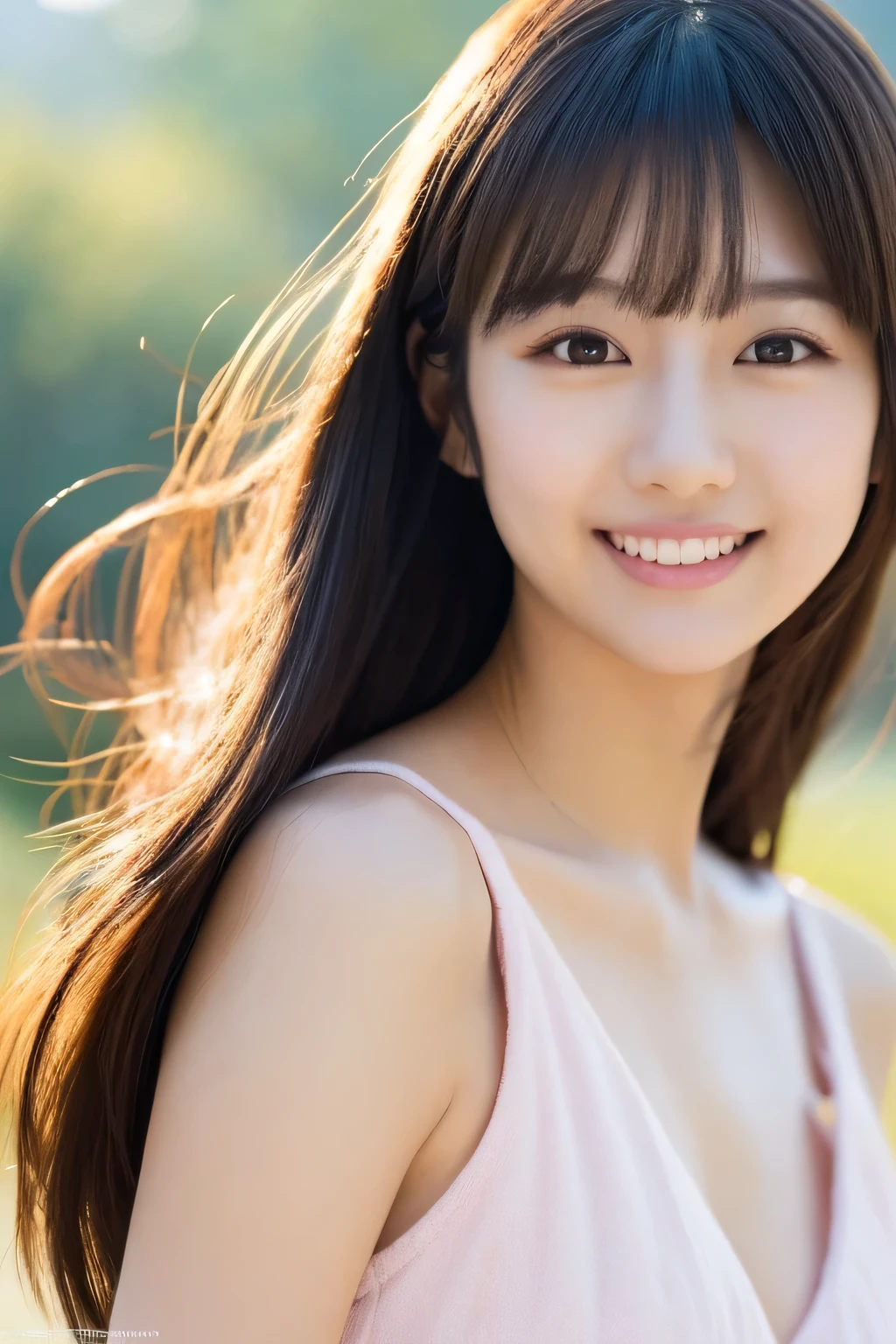 1girl, (wearing a casual pastel colored costumes:1.2), (portrait photo of a beautiful Japanese idol girl),
(Simple background in light colors:1.3),
(RAW photo, best quality), (realistic, photo-realistic:1.4), masterpiece, 8k portrait,
an extremely delicate and beautiful, extremely detailed, 2k wallpaper, Amazing, finely detail, extremely detailed CG unity 8k wallpaper, 
ultra-detailed, highres, 
soft light, beautiful detailed girl, extremely detailed eyes and face, beautiful detailed nose, beautiful detailed eyes,
cinematic lighting, perfect anatomy, 
slender body, flat chest, semi-long hair, parted bangs, bokeh, dynamic angle, light smile,