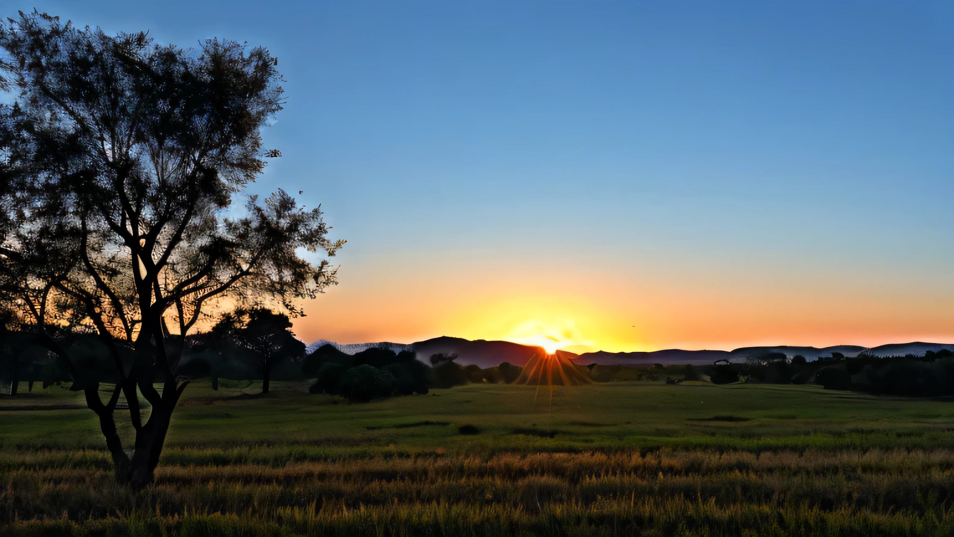 South African country side at dawn