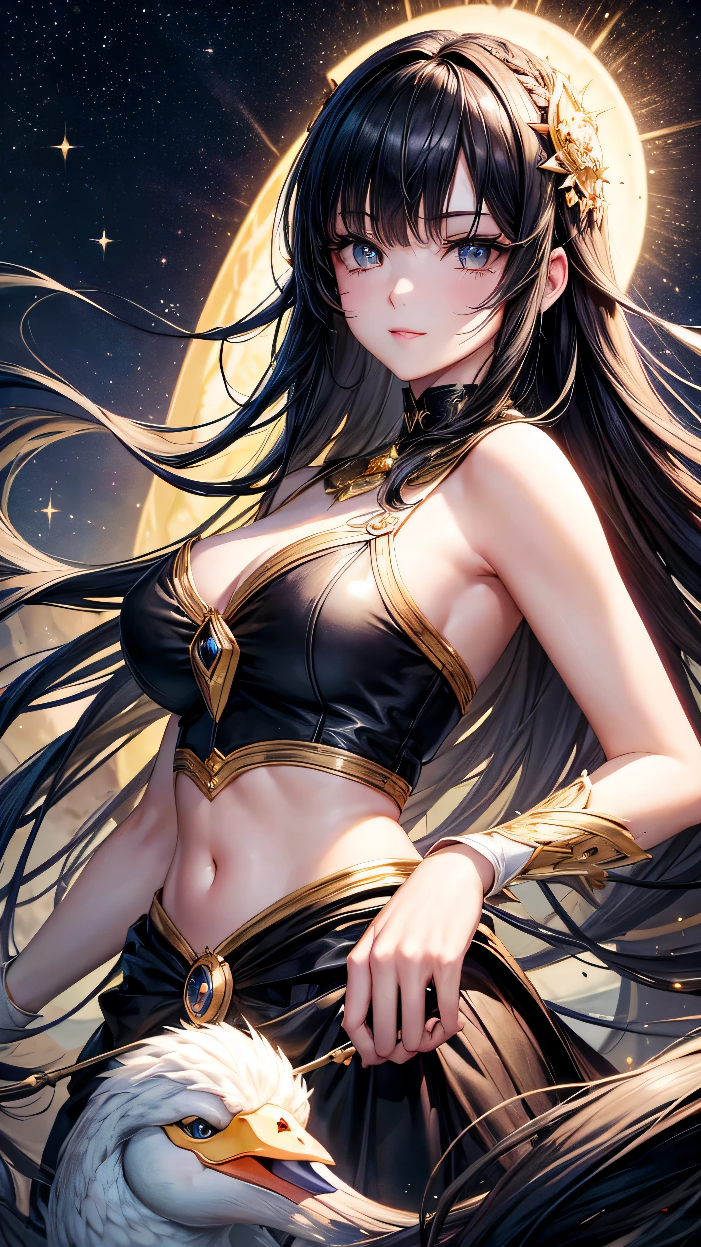 (butt), (sexy girl), masterpiece, best quality, 1girl, bangs, blush, breasts, collarbones, ear piercings, eyebrows visible through hair, jewelry, long hair, looking at the viewer, bright eyes, ring, (solo), illustration, fashionable, woman, posing, background, elements, confident, expression, accessory, majestic, eye-catching, focus, dynamic pose, ((thin))