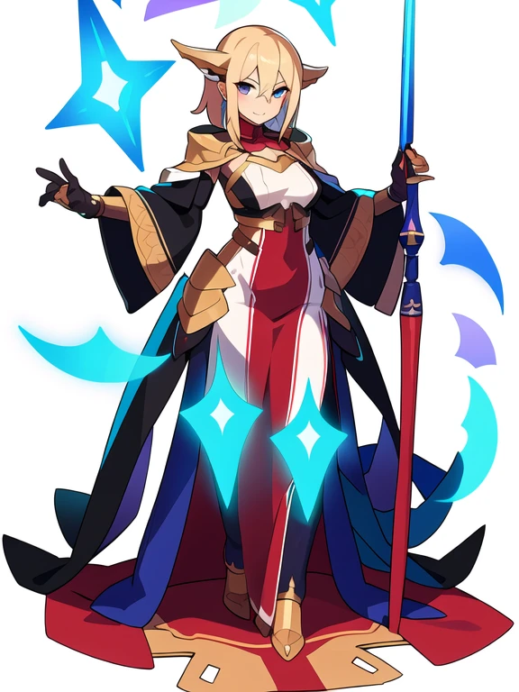 (stand posture), cute eyes, adult woman,, solo, high fantasy outfits, ((white background)), (full body), holding weapon,