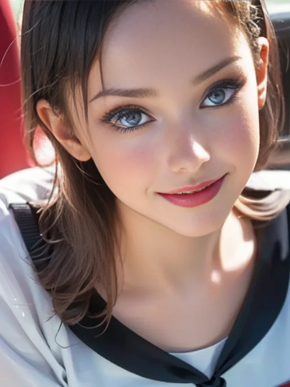 (best quality, 8k, photorealistic:1.5), (solo, one girl:1.5),(shine a bright light on women),(ultimate beautiful girl),(shiny skin),(oily skin),(blonde hair:1.3),(short hairstyle:1.3),(cool beauty),Blush brown makeup , dark eye makeup , use pink glossy lipstick,(big beady eyes girl:1.5),(droopy eyes girl:1.5),(blue eyes:1.5),(thin girl:1.5),(baby face girl:1.5),(??? appeal),(sweet smelling girl),(she works for low wages),(kind-hearted woman),(she has a nice smile),(woman with a happy look),(she is very sociable),(from a very poor family),(virgin girl),(She is a secret pervert.),(she covertly ????),(she looks so erotic),chuuChloe,(woman with very soft breasts),(woman fantasizing about ???),(allurement),(impressive eyes:1.5),(clean girl),(affability),(cute smile),(good personality),(serious personality),(wants ???),(want to masturbate),(want to have ??? forcibly),(relaxing time),(hair ornaments),(compassion),(impurity),(love filled),(get horny),(No love experience),(private room),(teenager),(school uniform costume play:1.5)