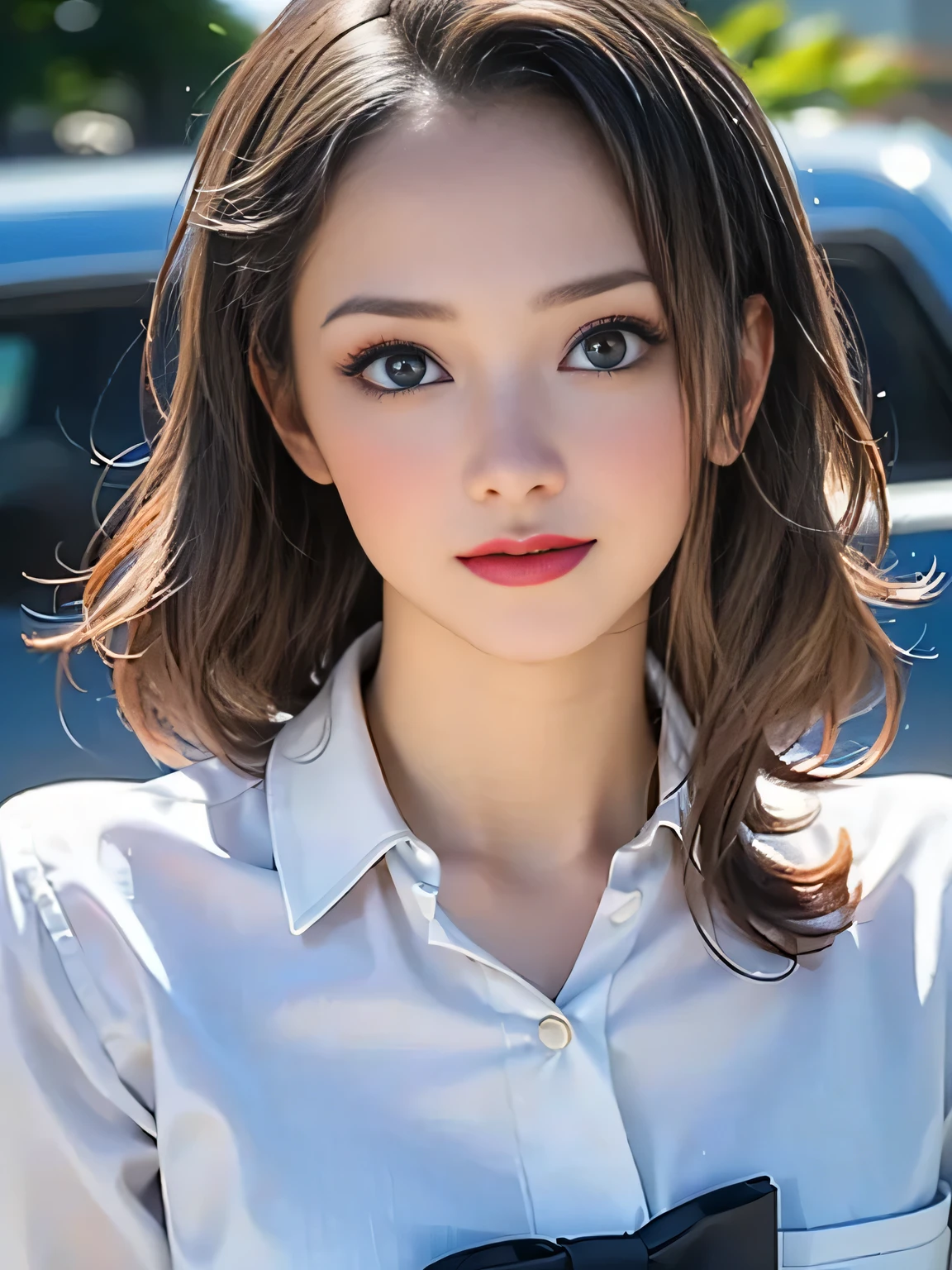 (best quality, 8k, photorealistic:1.5), (solo, one girl:1.5),(shine a bright light on women),(ultimate beautiful girl),(shiny skin),(oily skin),(blonde hair:1.3),(short hairstyle:1.3),(cool beauty),Blush brown makeup , dark eye makeup , use pink glossy lipstick,(big beady eyes girl:1.5),(droopy eyes girl:1.5),(blue eyes:1.5),(thin girl:1.5),( girl:1.5),(sex appeal),(sweet smelling girl),(she works for low wages),(kind-hearted woman),(she has a nice smile),(woman with a happy look),(she is very sociable),(from a very poor family),(virgin girl),(She is a secret pervert.),(she covertly lewd),(she looks so erotic),chuuChloe,(woman with very soft breasts),(woman fantasizing about sex),(allurement),(impressive eyes:1.5),(clean girl),(affability),(cute smile),(good personality),(serious personality),(wants sex),(want to masturbate),(want to have sex forcibly),(relaxing time),(hair ornaments),(compassion),(impurity),(love filled),(get horny),(No love experience),(private room),(teenager),(school uniform costume play:1.5)