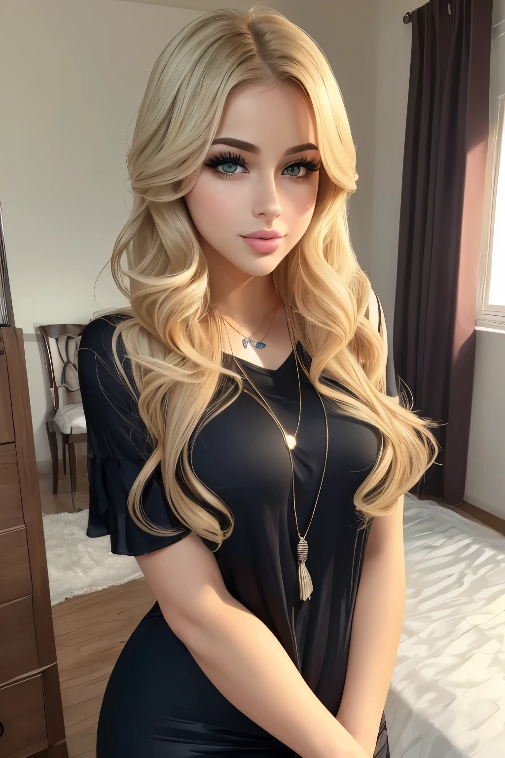 a sexy barbie doll, highly detailed, photorealistic, 8k, (realistic:1.4), beautiful face, perfect body, seductive pose, long legs, blonde hair, blue eyes, full lips, flawless skin, tight dress, (sensual:1.2), (erotic:1.3), cinematic lighting, dramatic shadows, (erotic:1.3), (mature content:1.4), (explicit:1.4)