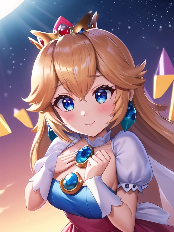 Altas Resoluciones,obra maestra,Perfect lighting,florecer,cinematic lighting,adulto,piel perfecta,hembra,Disparo de vaquero,They're smiling,cintura estrecha,flaco,(princesa durazno),(Princesa Peach),gargantilla,ojos detallados,ojos azules,gargantilla,Sensual,hongos,Reino de los hongos,labios rosados,((labios brillantes)),labios fruncidos,bombas rosas,piel brillante,piel grasa,hermosa luz,(etiqueta:1.3),brillante,mirando al espectador,(phcrystal), (1 chico:1.3) Obra maestra, SuperMario de alta calidad con mono y con monedas en la mano, Saltando en las nubes, con bigote, remera roja,