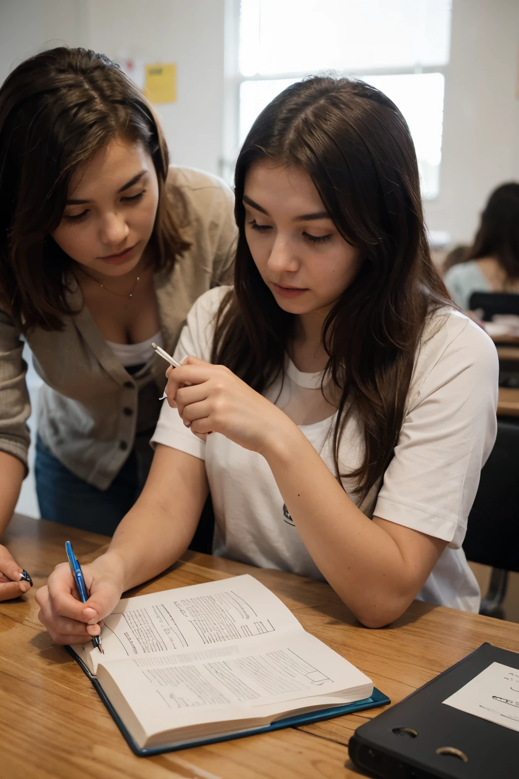 photography of students studying writing