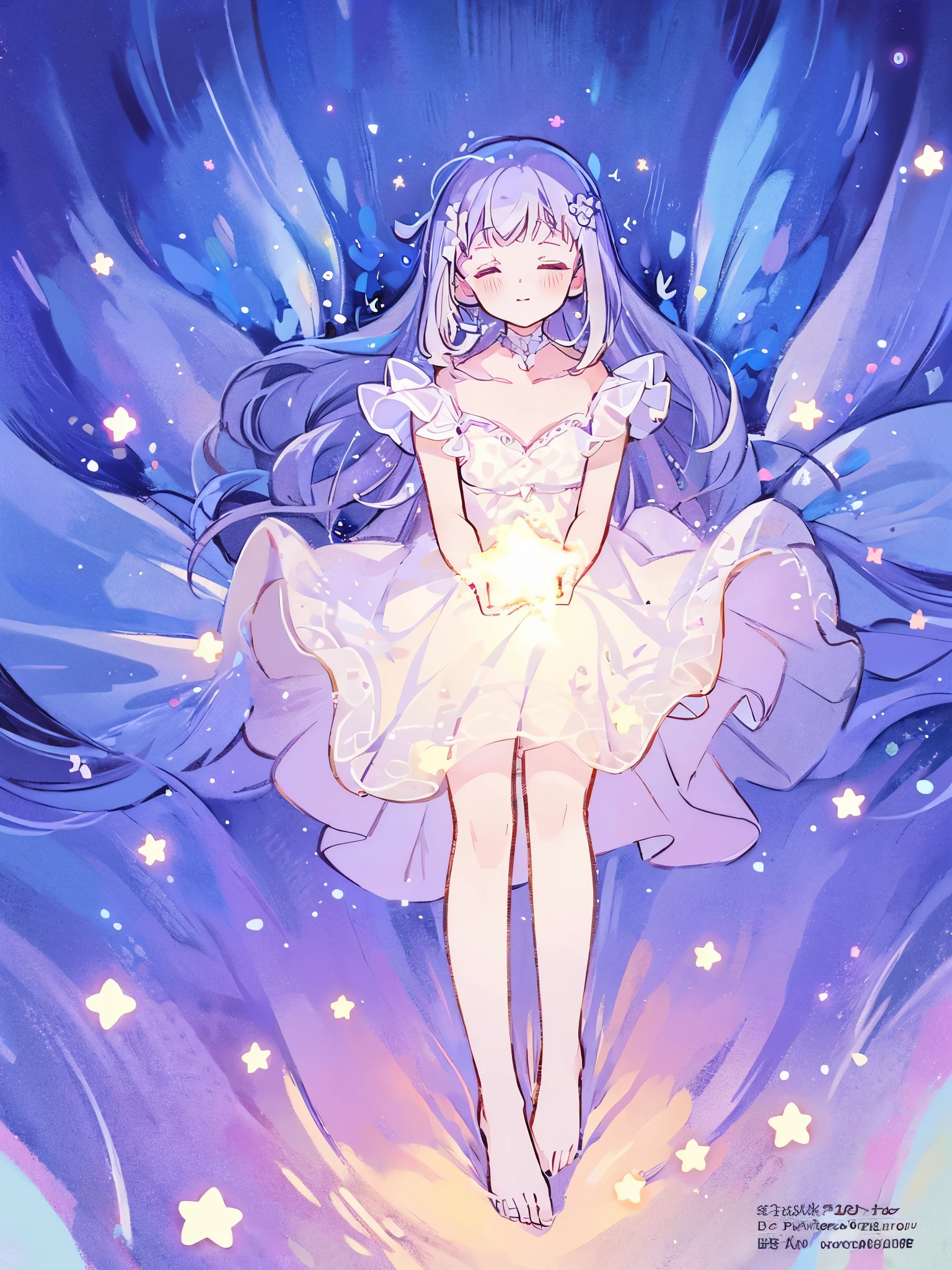 complex background, wishing star background, a woman wearing an ethereal mystical pink translucent dress that reflects the stars, perfume promo art, mystic, complex drawing, highly detailed, Covergirl brand, promo art, artistic rendition, ethereal, starry night, midjourney style