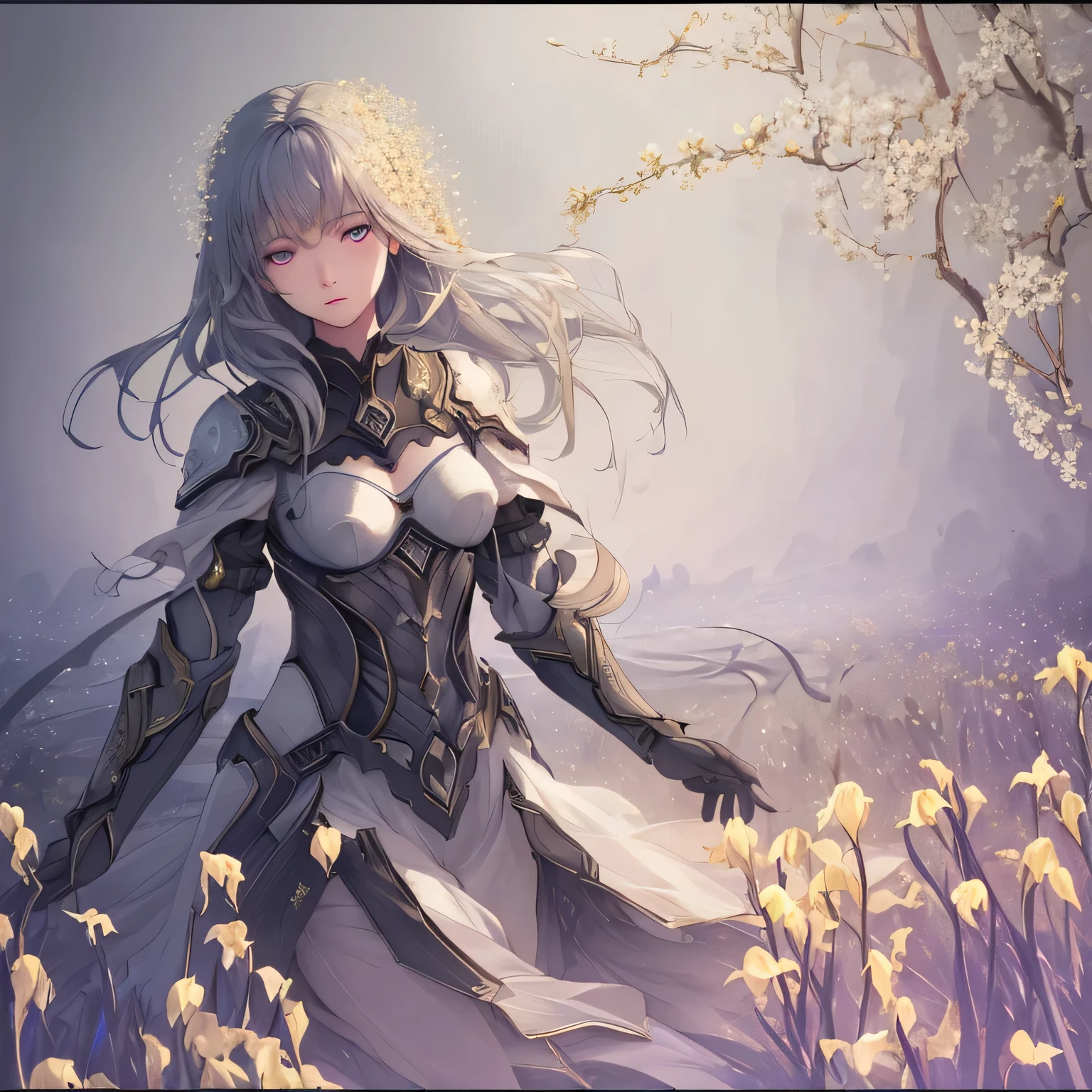 Works inspired by rape blossoms, ((highest quality)), High resolution, 8k, Cinematic Light, High Contrast, Written boundary depth, Strong brilliance, Detailed Background, One Girl, cute, fine grain, Shining Eyes, Detailed Iris,