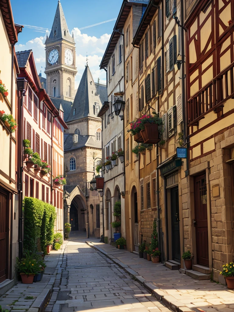 Medieval European townscape