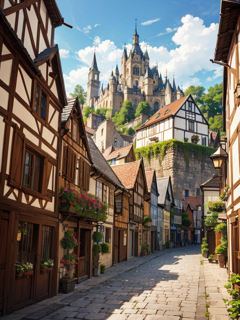 Medieval European townscape