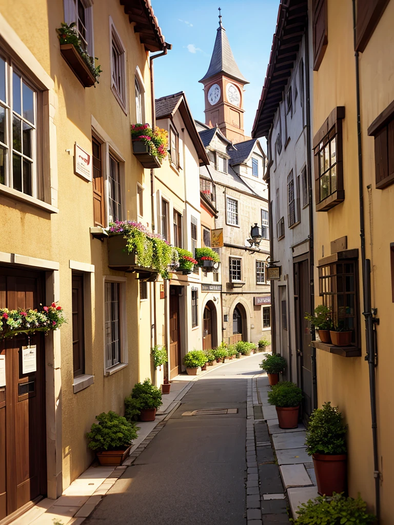 Medieval European townscape