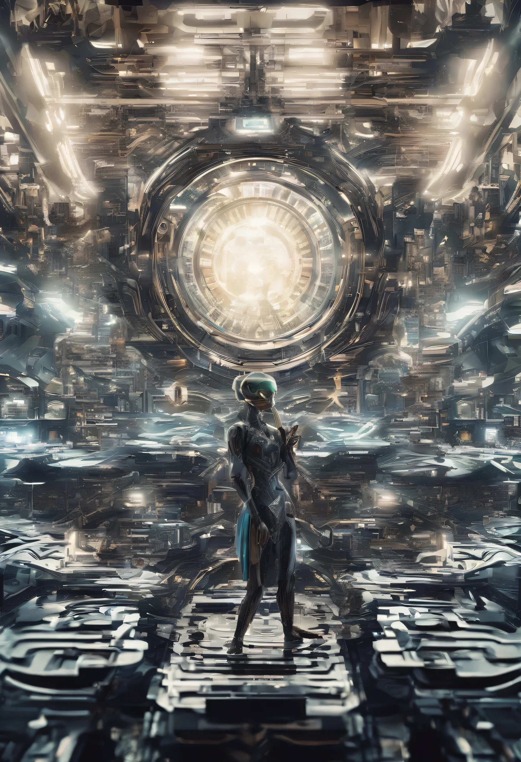 cinematic photo Full from, concept art, aggressive, (by Apterus, Agostino Arrivabene, John Berkey:1.3), topless, 8k, octane render masterpiece, masterpiece scale, beautiful depth of field, ultra wide field, ultra detailed CG perspective, ultra dynamic lighting amazing shadows, dramatic lighting, (bare feet). 35mm photograph, film, bokeh, professional, 4k, highly detailed