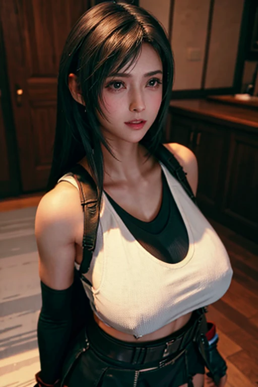 nsfw,{{{masterpiece}}}, {{{best quality}}}, {{ultra-detailed}}, {{an extremely delicate and beautiful}}
, Tifa, 20 years old, huge breast voluptuous breasts, gigantic breast, breast focus
BREAK  {torn tanktop:1.4} , {bra vibible}, {torn skirts:1.4}, {nipples visible}