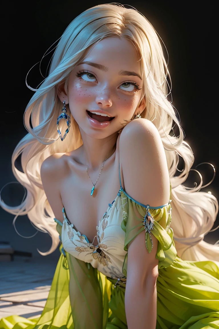 (((masterpiece))), (((best quality))), ((ultra-detailed)), (hyperrealistic), (highly detailed CG illustration), ((extremely delicate and beautiful)),cinematic light, (full body:1.2), 1girl, solo, graceful and enchanting figure, radiating an aura of elegance, intricate facial features, mesmerizing eyes with vibrant colors and delicate shading, white hair, (ahegao:1.2), (ahg:1.2), climax face, (rolling eyes:1.4), shivering, trembling, in agony, (reaching the climax:1.4), biting lips, blush, embarrassed, tongue out, drool, (head facing upwards:1.1),clothing with elaborate patterns, flowing fabrics and rich textures, off shoulder, off-the-shoulder, reflecting a blend of fantasy and contemporary fashion, environment showing mystical realm filled with magical elements, vibrant colors, dynamic lighting, detailed background elements to create a sense of depth and immersion , latest trends in anime art, lighting effects, from the top artists on ArtStation and their exceptional execution of various art styles and themes , (cowboy shot:1.4), high-resolution artwork to showcase intricate details and clarity, exposed nipples, see through clothing.