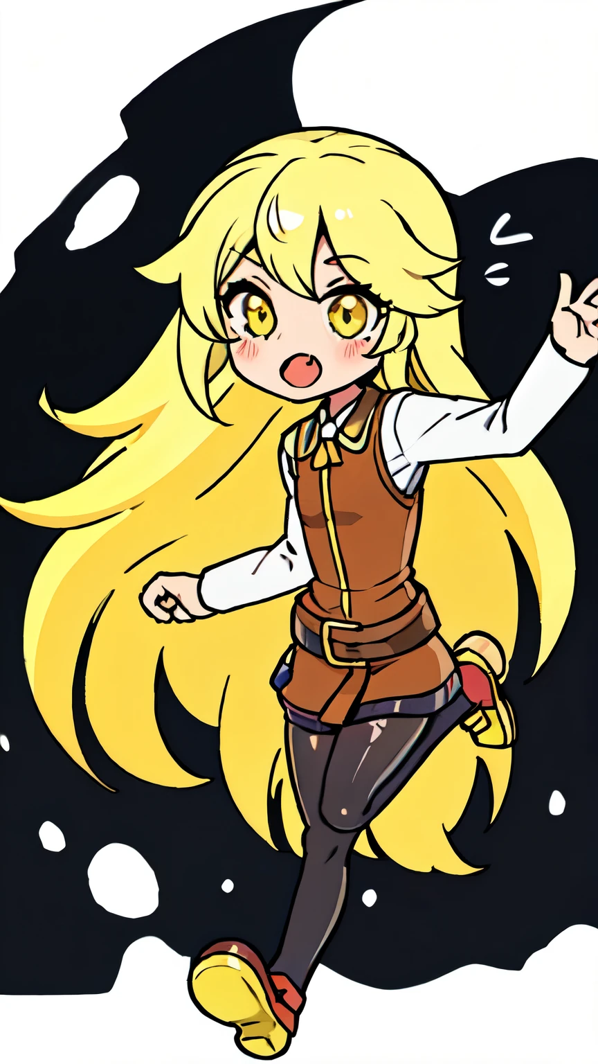 ((best quality)), ((highly detailed)), masterpiece, absurdres, detailed face, beautiful face, (detailed eyes, deep eyes), (1girl), (glasses), reflection, dynamic pose, full body, ((wide shot)), <lora:mha_utsushimi:1>, utsushimi camie, blonde hair, brown eyes, parted lips, t-shirt, cleavage, pants, (outdoors, on an active volcano, midday), <lora:beijuu-AOM3-LoCon:1>