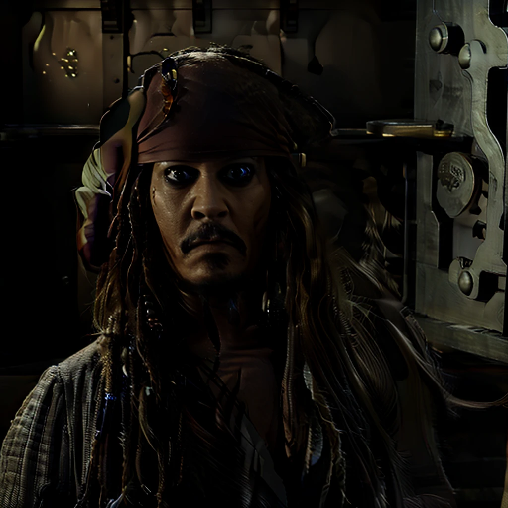 Hyper realistic photo perfect jack sparrow 