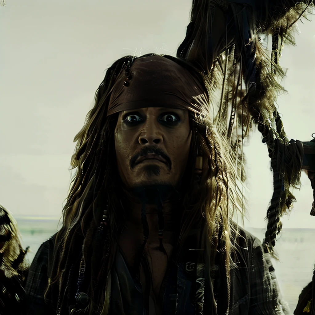 Hyper realistic photo perfect jack sparrow 