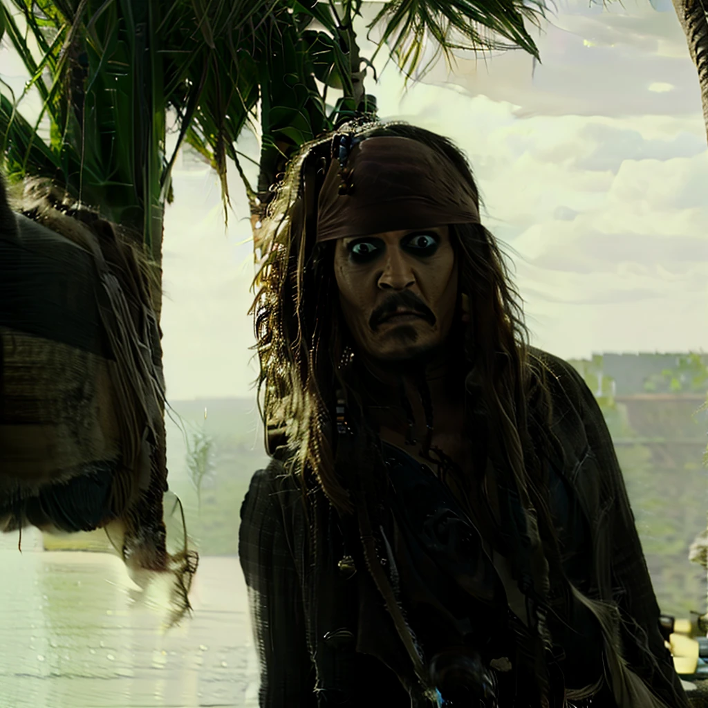 Hyper realistic photo perfect jack sparrow