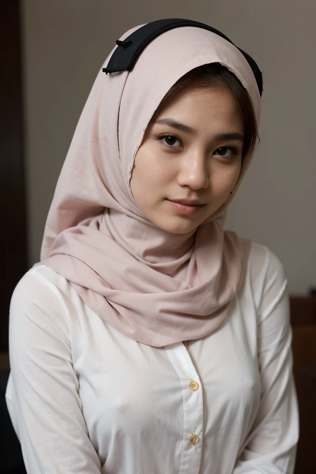 Beautiful Malaysia girl with hijab
