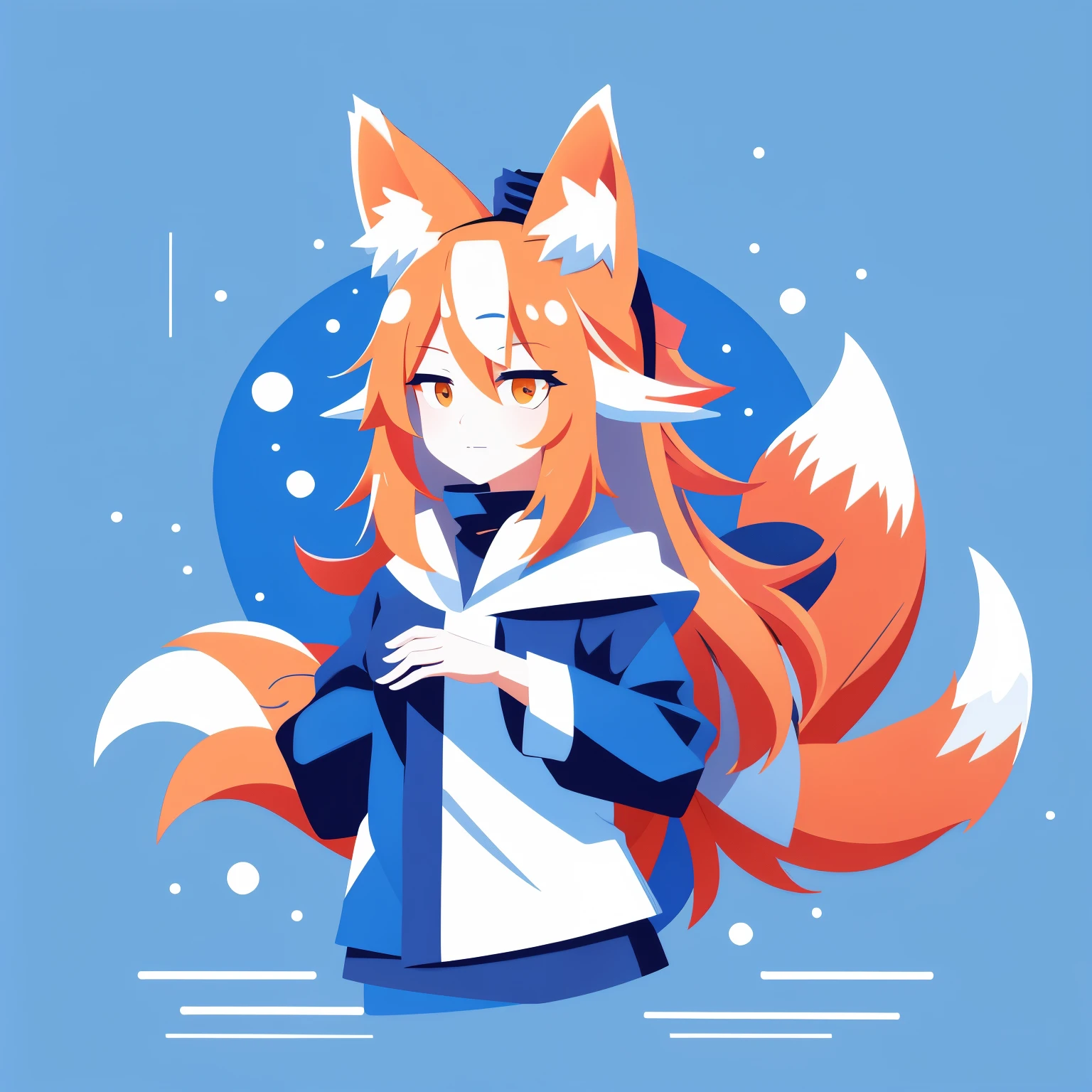 fox girl, fox ears