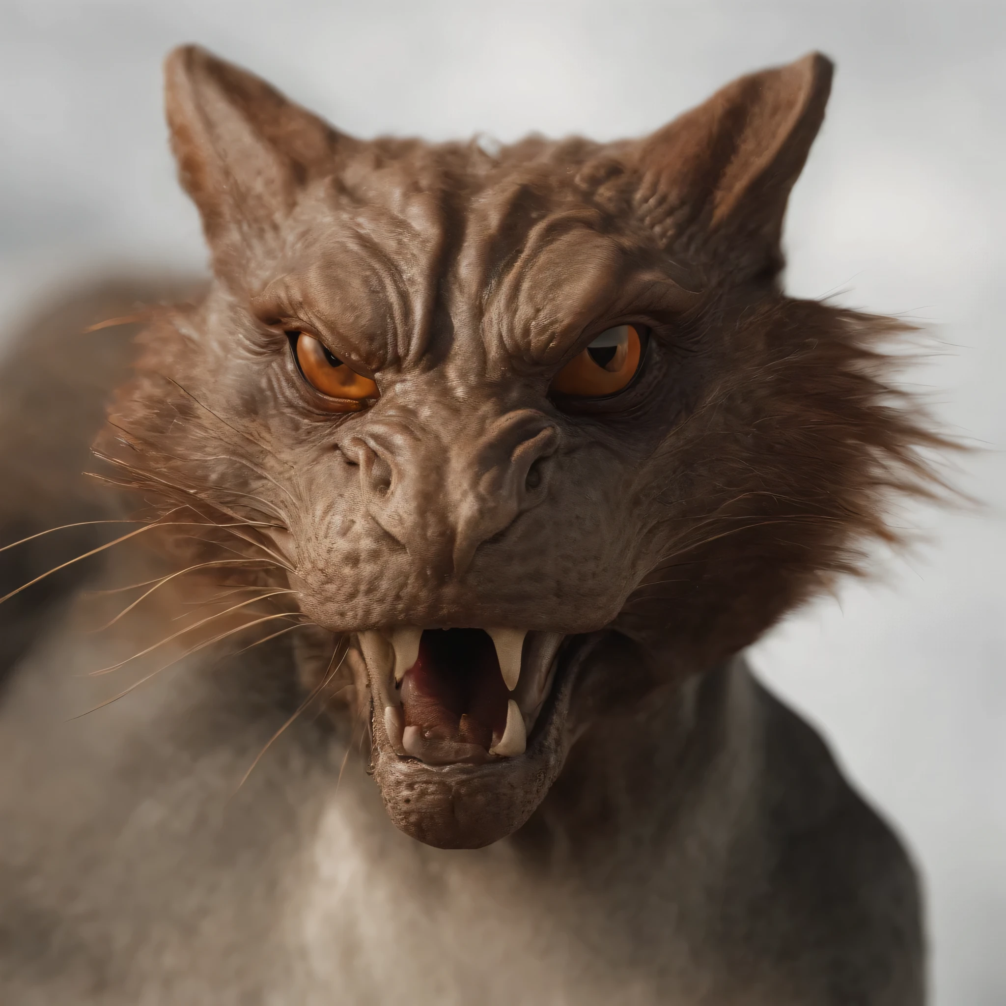 Golden Tenryu,Harsh red eyes,Close-up release of blood fire from the nose,Chest scales,high high quality,8K,Many details,Fire lettuce,Alas,4 legs,Spotted claws,golds,dangers,fires,dentes pontiagudos,big dragon,immensity,threatening,imponent