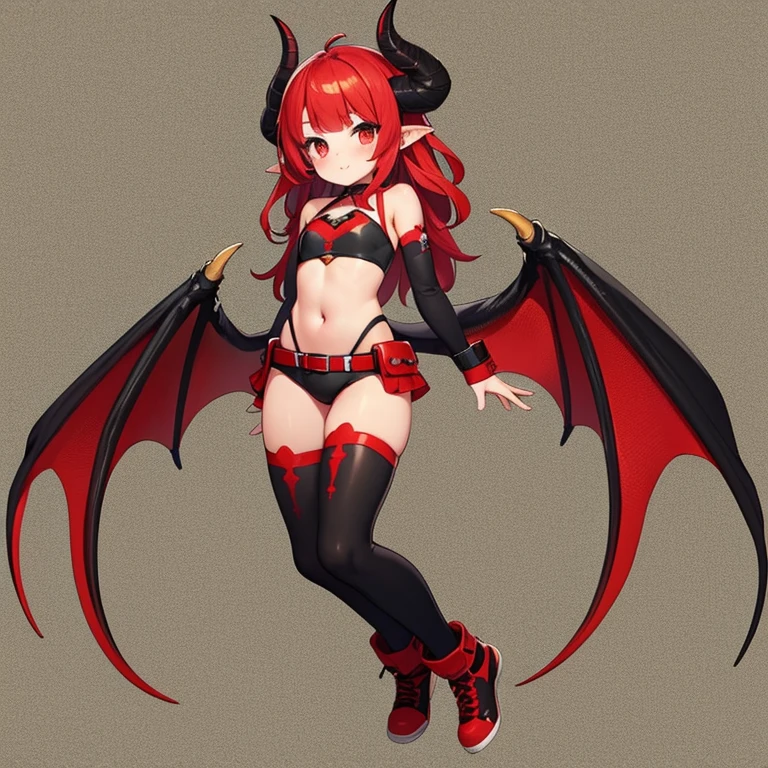 witch blade, long hair, red hair, yellow eyes, colored sclera, black sclera, bikini armor,amaha masane, smile, medieval village, flipflops,best quality,4k,8k,highres,masterpiece:1.2),mega-detailed,(,1.37),portraits,vivid colors,warm tones,soft lighting, walking, closed mouth, full body, feet