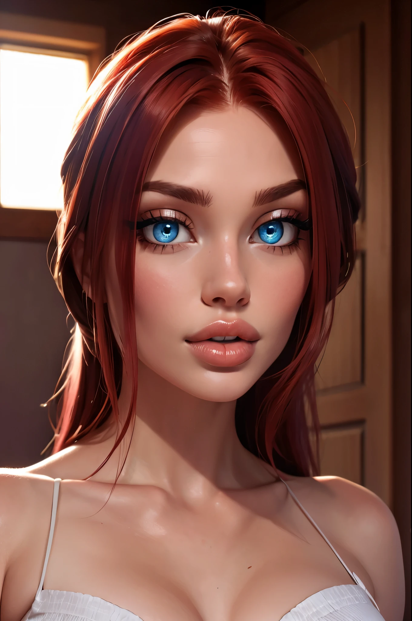 (sexy red haired young woman,perfect body,posing,model,stage,luxury hall),(oil painting),(detailed face,beautiful eyes,detailed lips),(best quality,highres:1.2),(realistic),(portrait),(vibrant colors),(soft lighting) Dutch angle