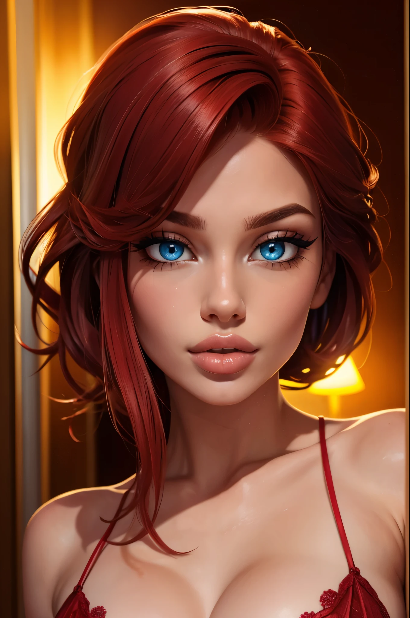 (sexy red haired young woman,perfect body,posing,model,stage,luxury hall),(oil painting),(detailed face,beautiful eyes,detailed lips),(best quality,highres:1.2),(realistic),(portrait),(vibrant colors),(soft lighting)