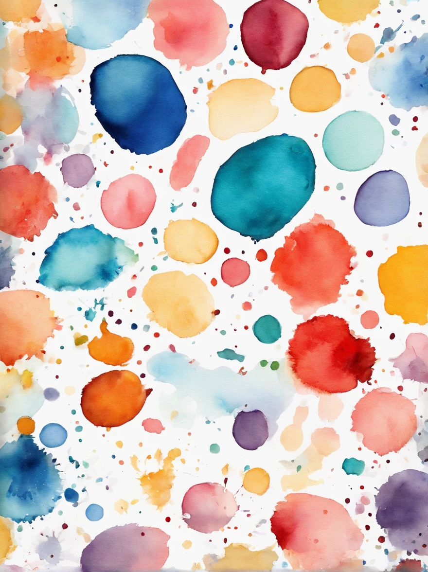 WHITE BACKGROUND, colorful, splotch, splatter, background, texture, dots, colors, realistic, spread