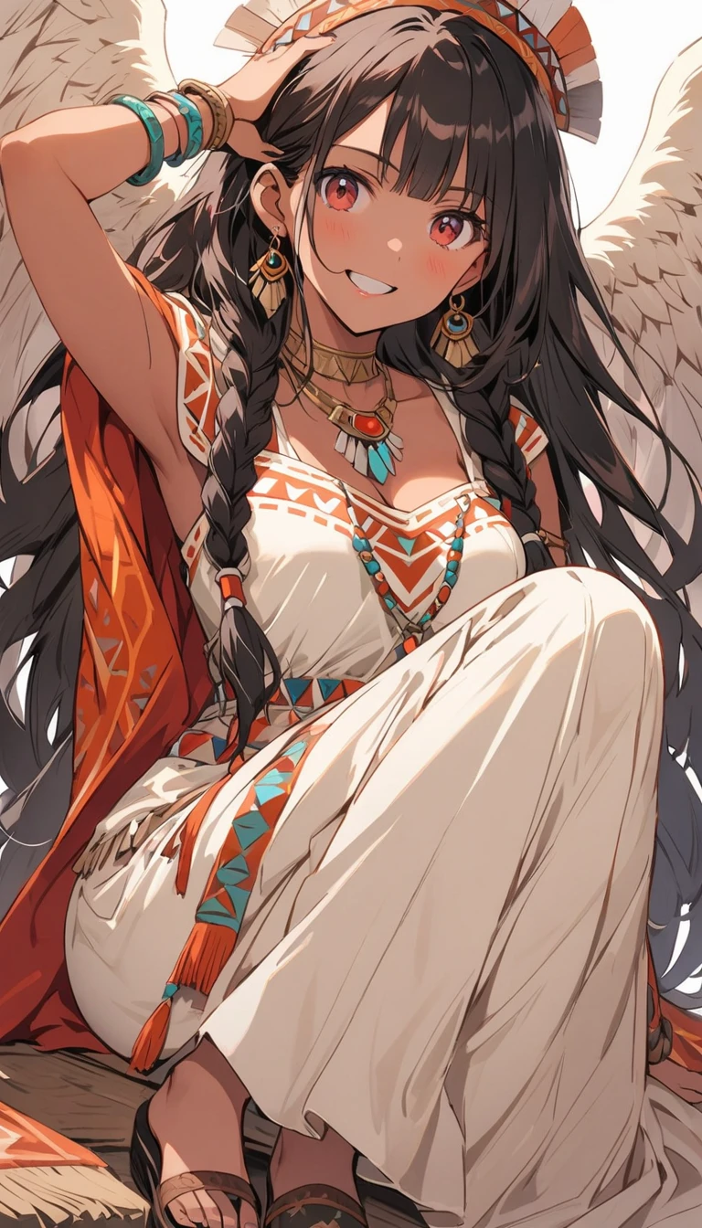Description of "Figure 1-13 Oracle Identity Manager Proxy Server"
//Character
1girl,
BREAK
//Fashions
Native American Pueblo Maiden,
Transport yourself to the ancient traditions of the Pueblo people with this elegant maiden costume, Begin with a knee-length dress in earthy tones such as tan, brown, or rust, adorned with tribal-inspired embroidery or fringe detailing, Layer the dress with a woven shawl or blanket draped over the shoulders,
BREAK
Accessorize with beaded jewelry, such as a necklace, earrings, and bracelets, crafted from natural materials like turquoise, coral, and bone, Style your hair in braids adorned with feathers or woven with colorful ribbons, Complete the ensemble with moccasins or leather sandals decorated with beadwork or fringe, This costume celebrates the heritage and craftsmanship of the Native American Pueblo culture,
BREAK