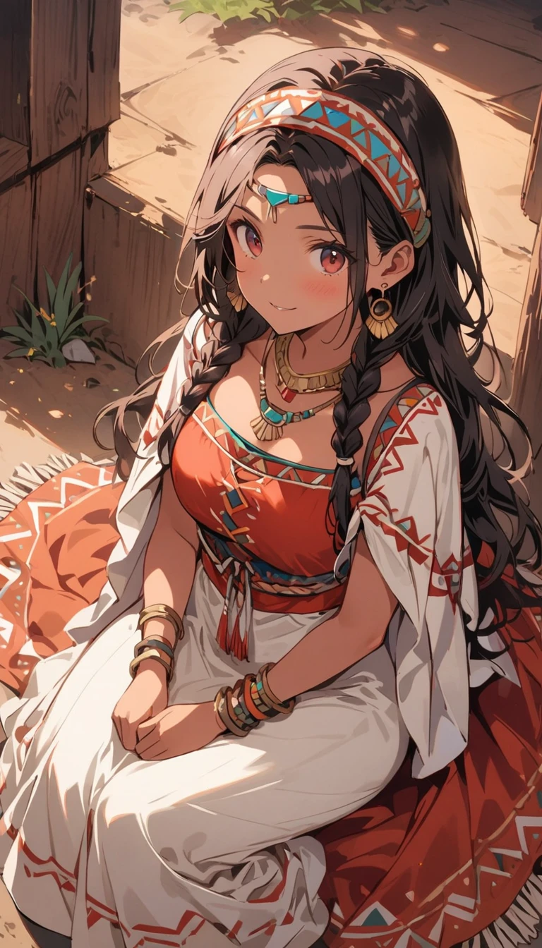 Description of "Figure 1-13 Oracle Identity Manager Proxy Server"
//Character
1girl,
BREAK
//Fashions
Native American Pueblo Maiden,
Transport yourself to the ancient traditions of the Pueblo people with this elegant maiden costume, Begin with a knee-length dress in earthy tones such as tan, brown, or rust, adorned with tribal-inspired embroidery or fringe detailing, Layer the dress with a woven shawl or blanket draped over the shoulders,
BREAK
Accessorize with beaded jewelry, such as a necklace, earrings, and bracelets, crafted from natural materials like turquoise, coral, and bone, Style your hair in braids adorned with feathers or woven with colorful ribbons, Complete the ensemble with moccasins or leather sandals decorated with beadwork or fringe, This costume celebrates the heritage and craftsmanship of the Native American Pueblo culture,
BREAK