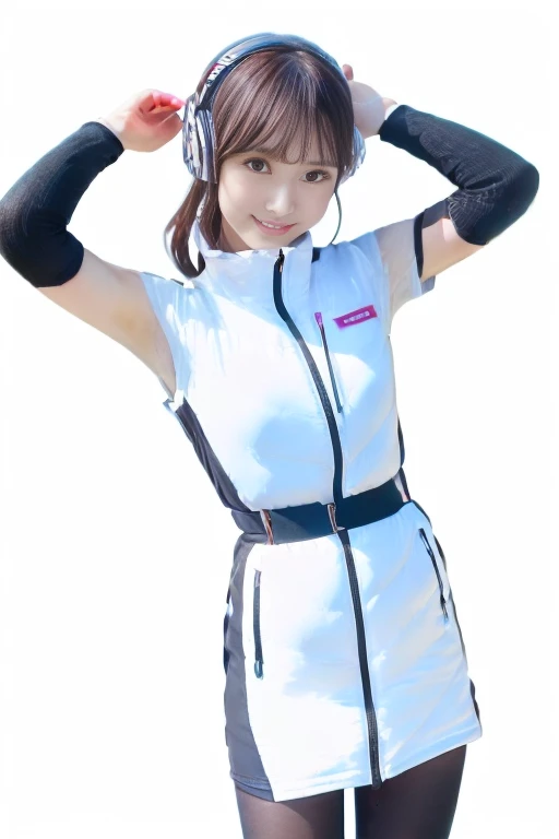 ((NSFW: 1.4)), (acrobatic pose):10,((Detailed face, Professional photography)), ((NSFW, zettai ryouiki, 1 girl)), Ultra-high resolution, (Realistic: 1.4), RAW Photos, highest quality, (PhotoRealistic Stick), concentrated, Soft Light, ((30 years old)), ((Japanese)), (( (Young Face))), (surface), (Depth of written boundary), masterpiece, (Realistic),(inside ISS):3, woman, ,astrovest:2,headphone:2,smartwatch,,bangs, ((1 girl)),(black sleeves):2,(black tights):2,inside spacestation,inside spacecraft,,zero gravity,smile,open leg,blush:1.5,hidden hands,neotech