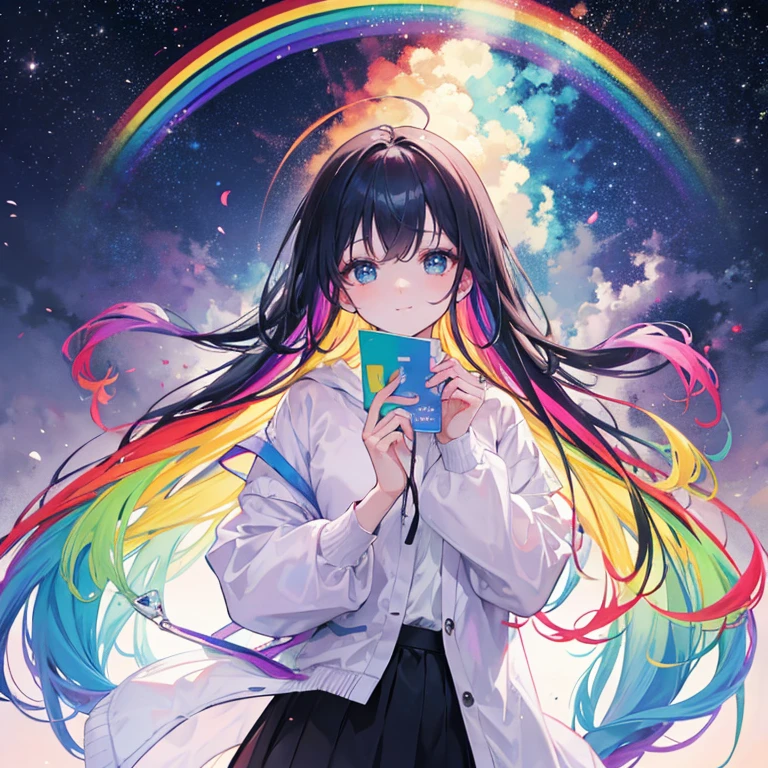 The whole rainbow in one person.