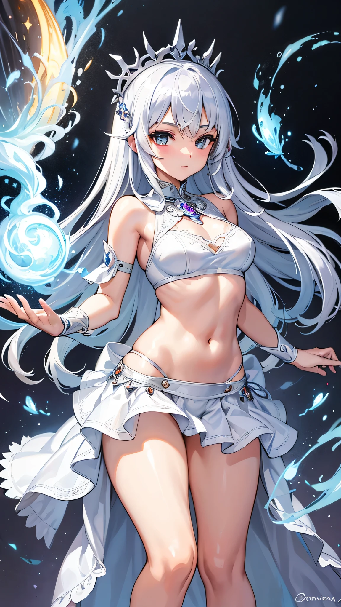 a legendary key in one and two parts, they are shiny silver-white, intricate sacred details, divine , short cowboy fireskirt, reveal body