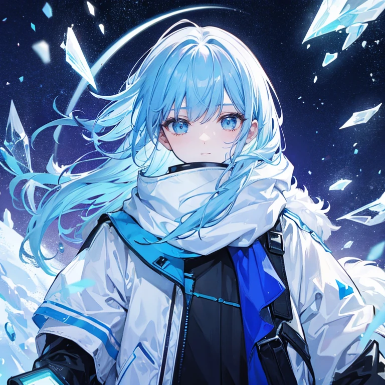 Cold colors as a person.