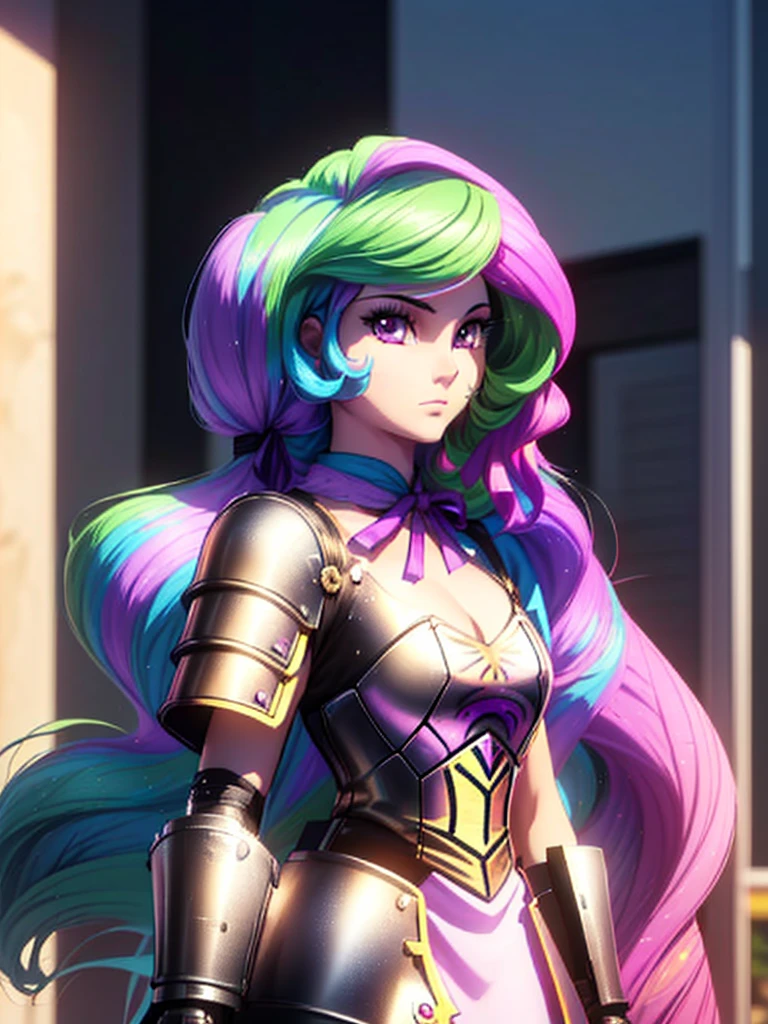 gran calidad ++ Extremely detailed high resolusionolution, very aesthetic, ojos expresivos, (((Cara perfecta))), (((face symmetrical))), ((good anatomy)), (((manos perfectas))), (((8k))), UHD, Fondo de pantalla HD, (((alta calidra detallada, (((((1girl)))))), solamente, Obra maestra, La mejor calidad, high resolusion, Altamente detallado, (illustration), hermosos ojos detallados, (((combatant))), (((my little pony))), (((((1 person))))), ((((cuerpo completo)))), (((((princess celestia))))), ((princesa celestia humanizada)), (((Multicolored Hair))), Celestia, Celestia de My Little Poni, celestia en forma de milf, Cabello largo y ondulado, (((saberdef))), (((Long hair))), (((ahoge))), (((braid))), (((hair ribbon))), (((((armored dress))))), (((ribbon))), (((gauntlets))), (((Dedos detallados))), Dedos precisos, Manos no antinaturales, strange eye, (((school))), interrior, (((walking))),