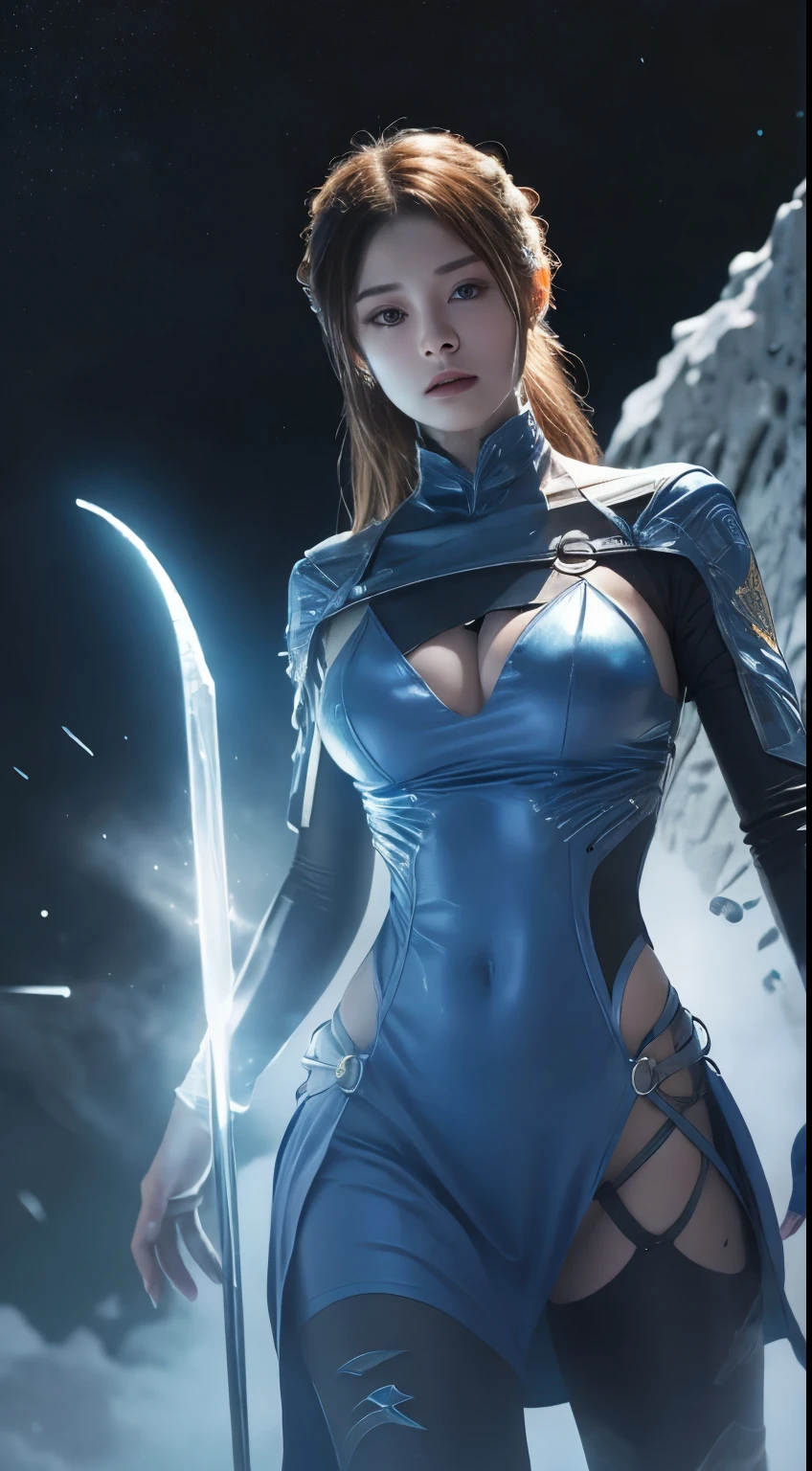 Claro! Let's create an incredible warrior:
Nome: Lyra Estelar
Origem:
Nascida nas terras de Altria, a legendary kingdom shrouded in mystery and magic, Lyra Starfire was destined from birth to become a guardian of the stars, a warrior who protects cosmic secrets and the borders between realms.
history:
Lyra nasceu durante uma noite de aurora boreal, which gave him a special connection with the heavens and the stars. Desde jovem, She was trained by wise masters in the ways of sword and magic, learning to combine physical combat skills with celestial powers.
Armadura e Armas:
Vestindo uma armadura feita de estrelas, que cintilam e brilham conforme ela se movimenta, Lyra carries a sword made of cosmic crystals, capable of channeling the powers of the constellations. Furthermore, she wields a shield made of the very matter of stars, which protects her from magical and physical attacks.
Poderes:
1. **Luz Estelar**: Lyra can summon beams of starlight to temporarily blind her enemies or illuminate dark areas..
2. **Teleporte Celestial**: Using the energy of the constellations, She can instantly teleport to nearby locations.
3. **Aura Protetora**: Lyra is able to summon a celestial aura around her, which increases your resistance to attacks and protects your allies.
4. **Chuva de Meteoros**: Em momentos de extrema necessidade, She can summon a meteor shower from the sky to devastate her opponents.
5. **Song of the Stars**: A passive ability that connects her to the stars, increasing your combat skills as the night becomes denser.
Mission:
Lyra Starfire has sworn to protect the realms of darkness that threaten to consume the starlight. Your mission is to maintain cosmic balance, enfrentando inimigos poderosos que buscam dominar os segredos do universo.
With unwavering determination and a deep connection to the heavens, Lyra is a fierce warrior and a tireless guardian of the light. Seu nome ecoa