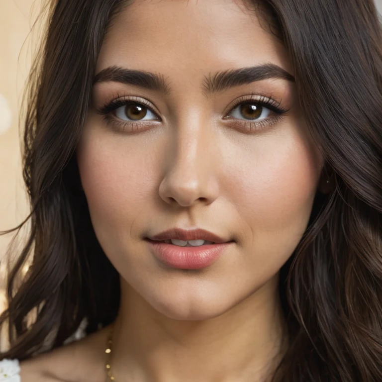 (masterpiece, best quality:1.2), 1girl, solo, brunette hair, brown eyes, perfect skin, detailed skin, pores,