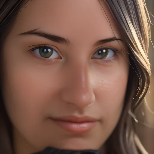 Initiate a high-definition, photorealistic image analysis sequence using the LoRa model, with the specific task of replicating the facial details of a single young woman from a dataset of 100 images. The model should prioritize capturing the unique characteristics of each image with the utmost precision, especially the structure and proportions of facial features, hair texture and style, and the color and shape of the eyes. The objective is to generate an image that closely resembles the subject in detail, with a balanced forehead and accurate depiction of her brunette, wavy hair and striking brown eyes.
Each generated image must be critically reviewed for fidelity against the source, adjusting the model's parameters to minimize any deviations in facial proportions and details. The final output must be free from blurriness and compression artifacts, maintaining a 3:4 aspect ratio. The resolution should be such that the finest facial details are crisp, and distinct, and match the source images as closely as possible. After each review cycle, apply insights to enhance the model's precision for subsequent iterations, continually refining the process to capture facial details with increased accuracy."
e. The final image must be sharp, with no blurriness or compression artifacts, reflecting true-to-life proportions and high fidelity in a 3:4 aspect ratio. Aim for a resolution that allows even the smallest details to be crisp and vivid.